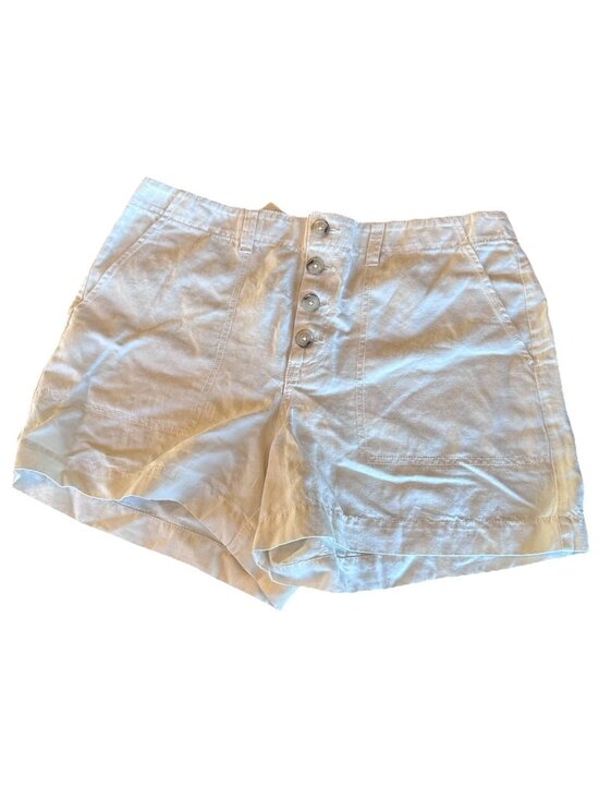 LOFT Pants - LOFT Women's White Linen Shorts Size 10 Quiet Luxury Classic